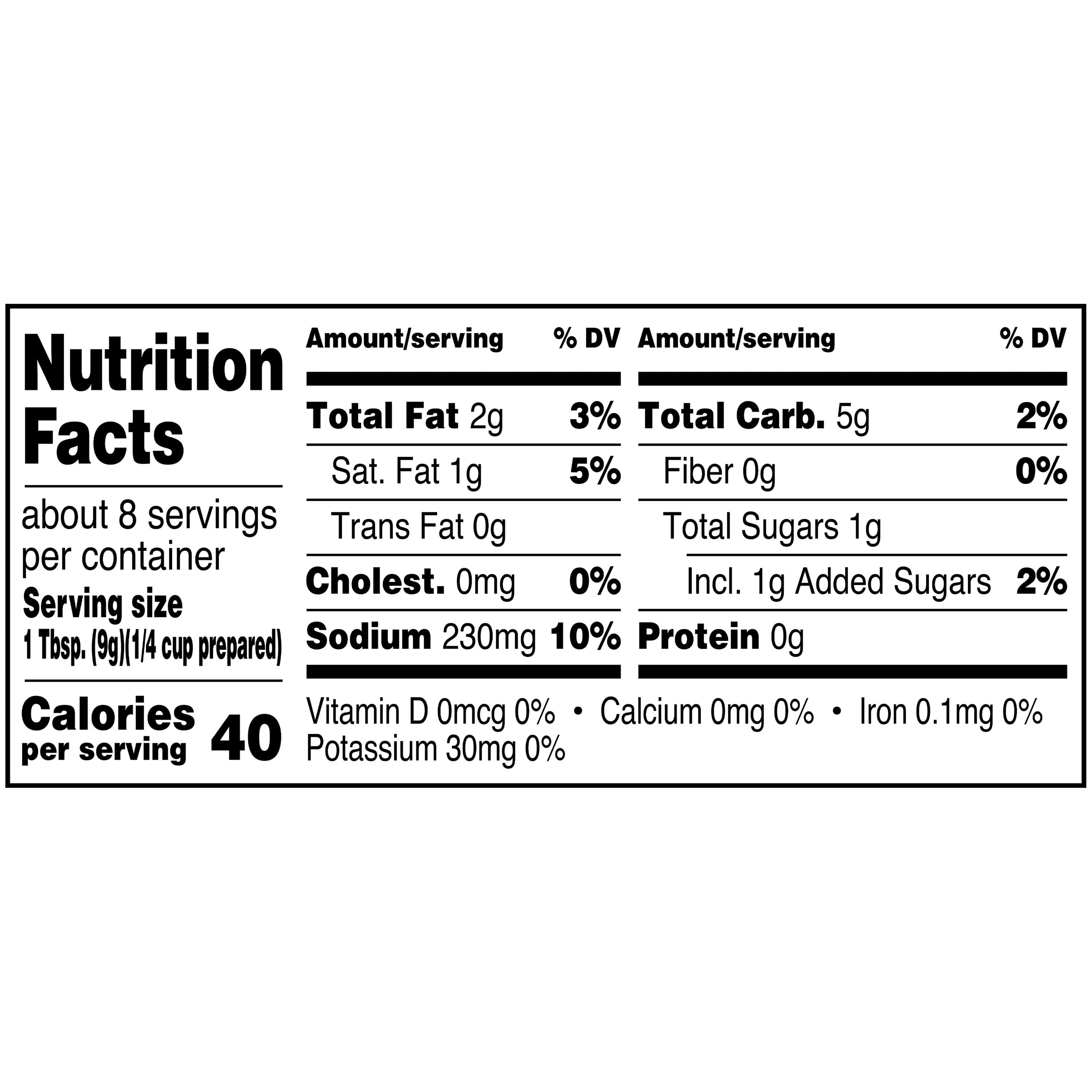 (24 pack) Great Value Country Peppered Gravy Mix, 2.5 oz Packet