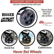 dbest products Portable Bigger Collapsible Folding Wagon Trolley Dolly, Black
