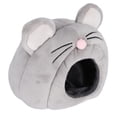 thumbnail image 4 of Jaula para hámster con forma de ratón, para dormir, suave y cálida, ideal para mascotas pequeñas., 4 of 14