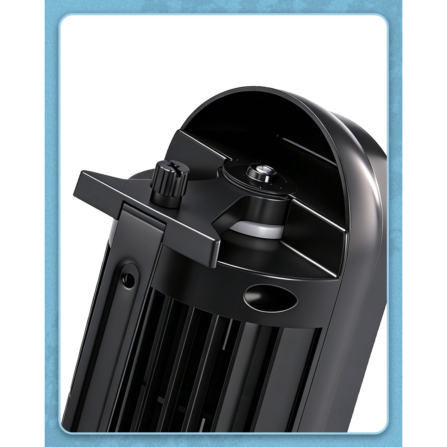 Tower Fan, 110V, 25W, 16 Inch Mini Column Tower Fan, Touch Control with Remote, Plastic Body, Copper Motor, Black, 3 Speed, Oscillating, 9-Hour Timer, Floor & Wall Mount for Home Use