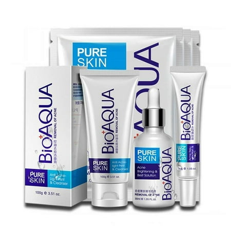 BIOAQUA 4in1 Face Acne Scar Removal Spots Pimples Oil Cream Face Masks Blemish Marks Moisturizing Oil
