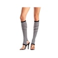 thumbnail image 2 of Striped Stirrup Knee High BW651 Black/White, 2 of 2