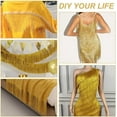 thumbnail image 6 of 10 Yards Gold Sewing Fringe Trim 2 Styles Fabric Tassel Trim with Sequins Sewing Trim for Latin Wedding Dress DIY Crafts Clothes Accessorie Party Decoration, 6 of 6
