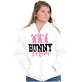 thumbnail image 3 of Cute Easter Bunny Mom Rabbit Tails Zip Hoodie Sweatshirt Women Brisco Brands S, 3 of 5
