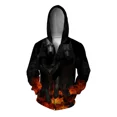 thumbnail image 5 of Sudadera con capucha para hombre de otoño, ropa para hombre, ropa para hombre con diseño de perro feroz Y2k, sudadera con capucha con estampado 3D de zorro ártico para hombre, sudadera con cremallera, 5 of 5
