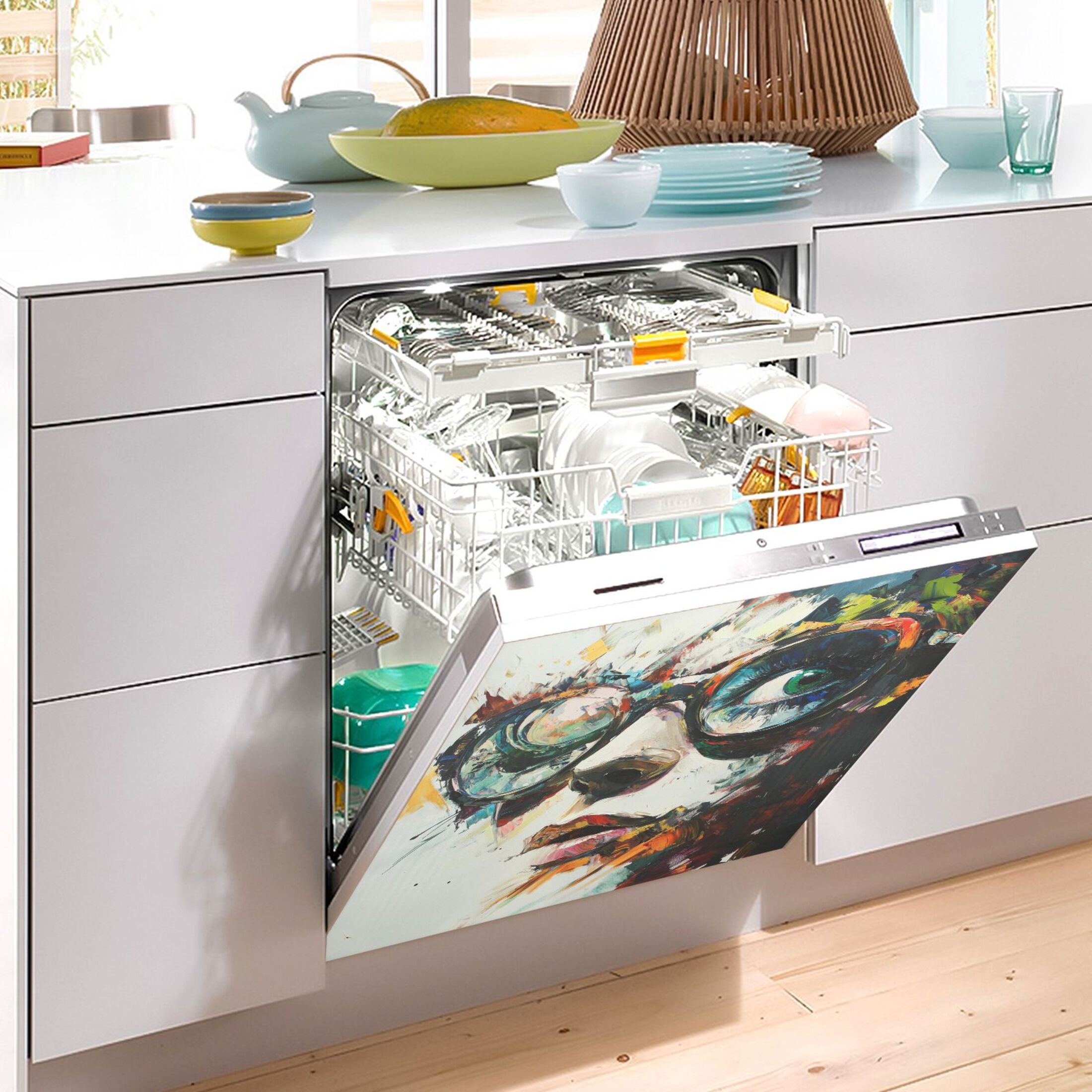 Dishwasher Magnetic Sticker 23x26 Inch Refrigerator Magnetic Sticker Washing Machine Magnetic Sticker Kitchen Panel Magnetic Sticker Home Decor Super Cool People