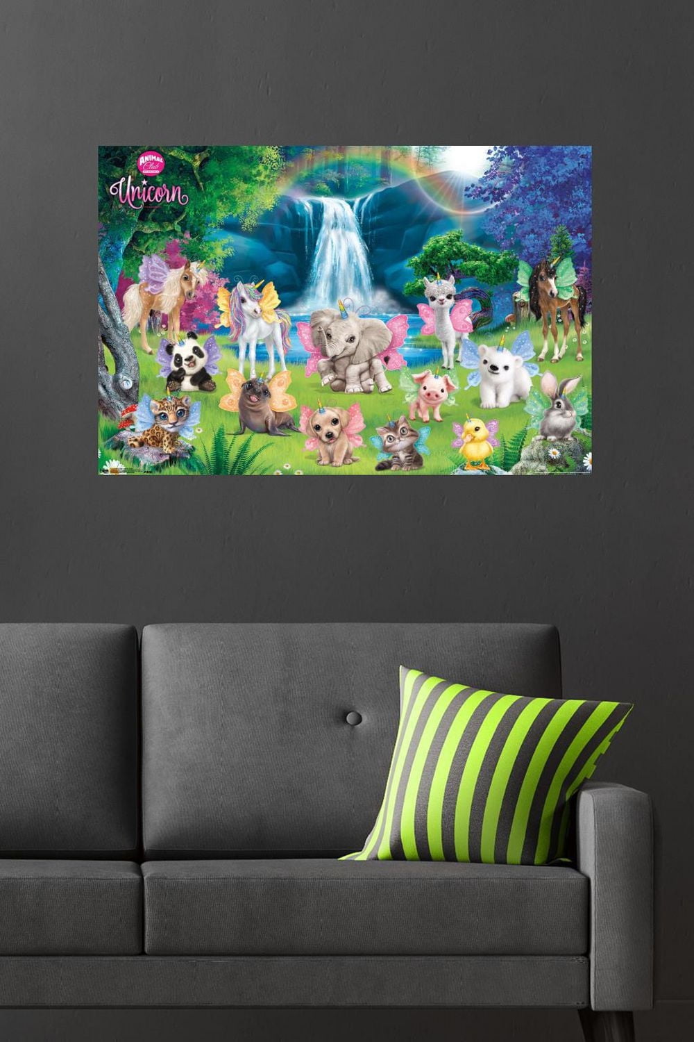 Animal Club - Unicorn Group Wall Poster, 22.375" x 34"