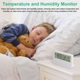 thumbnail image 4 of Small Alarm Clock, Digital Travel Clock Backlight Time Calendar Temperature Timer LCD Clock with Snooze Mode, Luminous Battery Powered Alarm Clock for Bedroom Office, 4 of 8