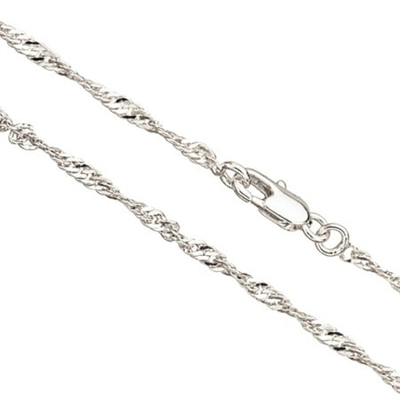18Inch Necklace Twisted Flat Curb Chain With Lobster Claw Clasp (3-Chain Value Bundle), SAVE $2