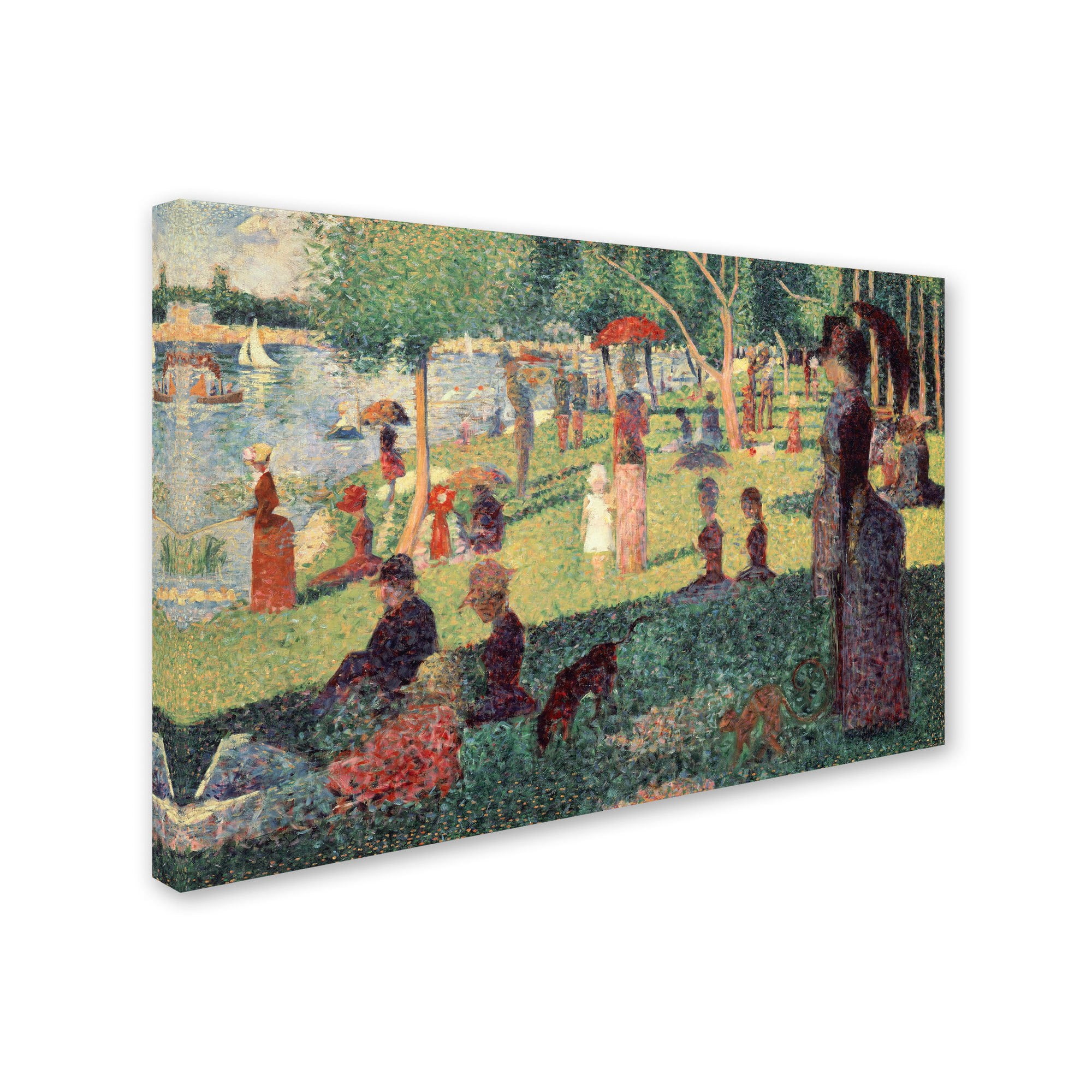 Trademark Fine Art "Study on La Grande Jatte" Canvas Art by Georges Seurat