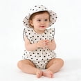 thumbnail image 2 of Ymyiu Newborn Dresses for Baby Girls Baby Girl Romper Dress Outfit Sleeve Rompers with Headband 12 18 Months (White,12-18 Months), 2 of 9