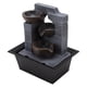 thumbnail image 4 of Sonido de Cascada Simulada Material de Resina Fuente de Agua de Mesa de 4 Niveles con Cuentas de Lámpara de Colores para el Hogar de la Oficina ANGGREK Otros, 4 of 8