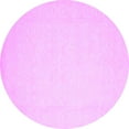 thumbnail image 1 of Ahgly Company Indoor Round Solid Purple Modern Area Rugs, 8' Round, 1 of 4