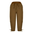 thumbnail image 5 of NordicNest Womens Capris with Pockets Loose Fit Casual Capri Pants Dressy Lightweight Ladies Baggy Cargo Pants for Hiking, 5 of 8