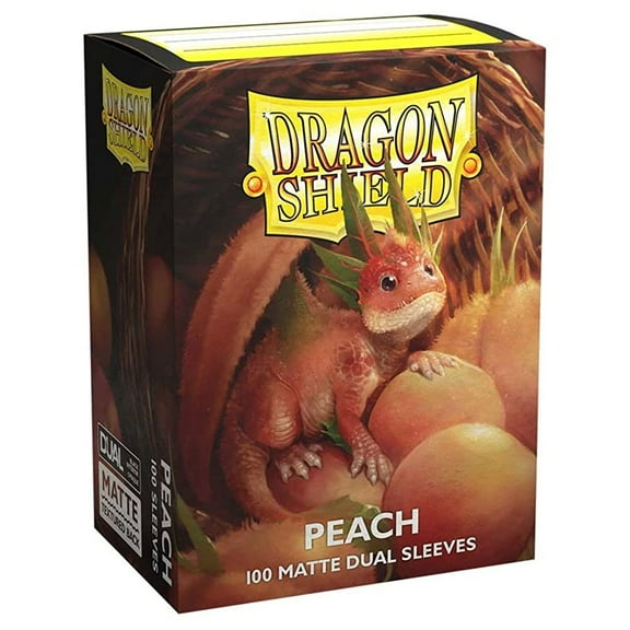 5 Packs Dragon Shield Dual Matte Peach Standard Size 100 ct Card Sleeves Value Bundle!