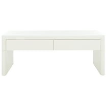 SAFAVIEH Rune Modern Wood Coffee Table with Drawers, Ivory