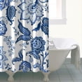 thumbnail image 4 of Waterproof Beautiful Colorful Floral Shower Curtain 72x72 Inch Boho Style Polyester Unique Shower Curtain for Bathroom Hotel Home Decor with 12 Plastic Hooks, 4 of 5