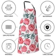 thumbnail image 5 of Goofa Rose Flowers Printed Waterproof Apron 33" Chef Aprons for Men Heavy Duty Chemical Work Apron Adjustable Bib Apron, 5 of 9