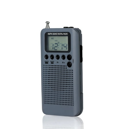 Portable AM/ FM Stereo Radio Pocket 2-Band Digital Tuning Radio Mini Receiver Outdoor