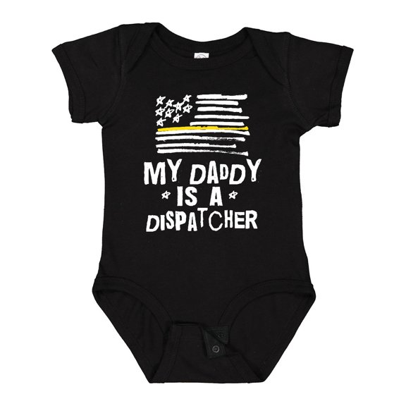 Inktastic My Dad is a Dispatcher Emergency Services Boys or Girls Baby Bodysuit