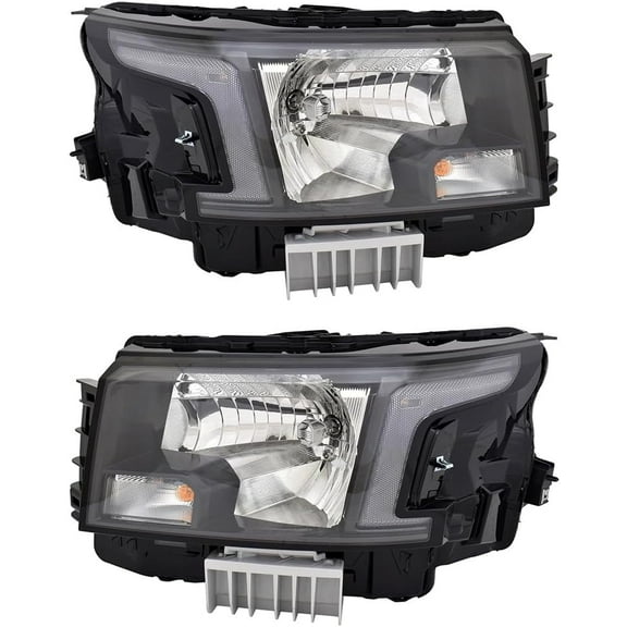 EPIC LIGHTING OE Style Halogen Headlights Assembly Replacement for NISSAN 22-24 FRONTIER [ NI2502289 NI2503289 260609BU0A 260109BU0A ] Pair
