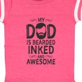 thumbnail image 4 of Inktastic My Dad is Bearded Inked and Awesome Boys or Girls Baby Bodysuit, 4 of 5