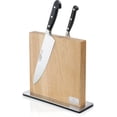 thumbnail image 2 of Zassenhaus Magnetic Wood Knife Block for Kitchen Counter, 11" x 3.5", Natural Oak, 2 of 2