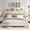 Beige Bed Frame, variant on King Bed Frame with Rattan Headboard and Footboard,King Size Bed Frame with Large Under Bed Storage,Mid Century Style,Solid Pine Wood,Espresso