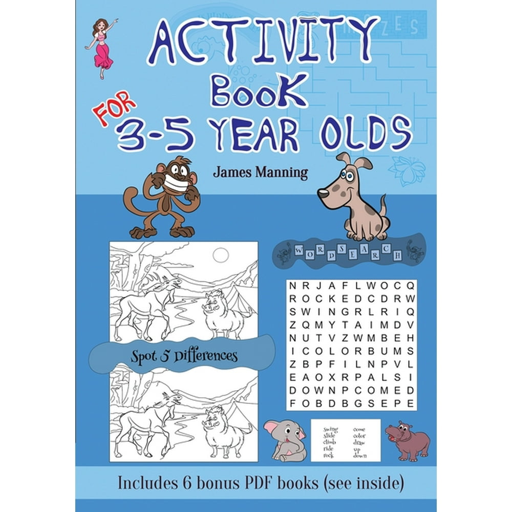 Activity Book for 3 5 Year Olds This book has over 80 puzzles and