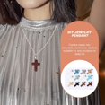 thumbnail image 4 of 12pcs Natural Stone Pendant Cross Healing Charms for Jewelry Making DIY Necklace, 4 of 4
