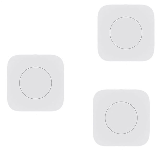 3X Tuya Zigbee Mini Interruptor InaláMbrico BotóN de una Tecla Control de Escena Control Remoto Inteligente AutomatizacióN del Hogar
