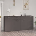 thumbnail image 1 of vidaXL Buffet Gris 63"x14.2"x29.5 Pouces en Aggloméré, 1 of 10