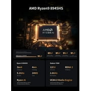 MINISFORUM UM890 Pro Mini PC AMD Ryzen 9 8945HS Processor(up to 5.4GHz) 32GB RAM 1TB SSD