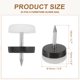 thumbnail image 2 of Uxcell Deslizadores de Silla de 0.6" Diámetro 24 Pcs Clavo en Deslizadores de Muebles Protector de Piso Blanco, 2 of 6