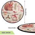 thumbnail image 2 of Coolnut Squirrel Rabbit Penguin Christmas Tree Mats Waterproof Tree Skirt, Cute Christmas Xmas Tree Stand Tray Mat Floor Protector Pad for Holiday Party Decoration, 28.3", 2 of 6