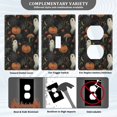 thumbnail image 3 of Yayeee Duplex Wall Plate 1-Gang 4.5"x2.7" Home Receptacle Light Switch Decorative Outlet Cover, Autumn Ghost Pattern, 3 of 7