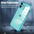 thumbnail image 3 of Compatible with iPhone 12 Case Love Heart Plating Electroplate Luxury Elegant Case Camera Protector Soft TPU Shockproof Protective Corner Back Cover iPhone 12 Case -Blue, 3 of 6