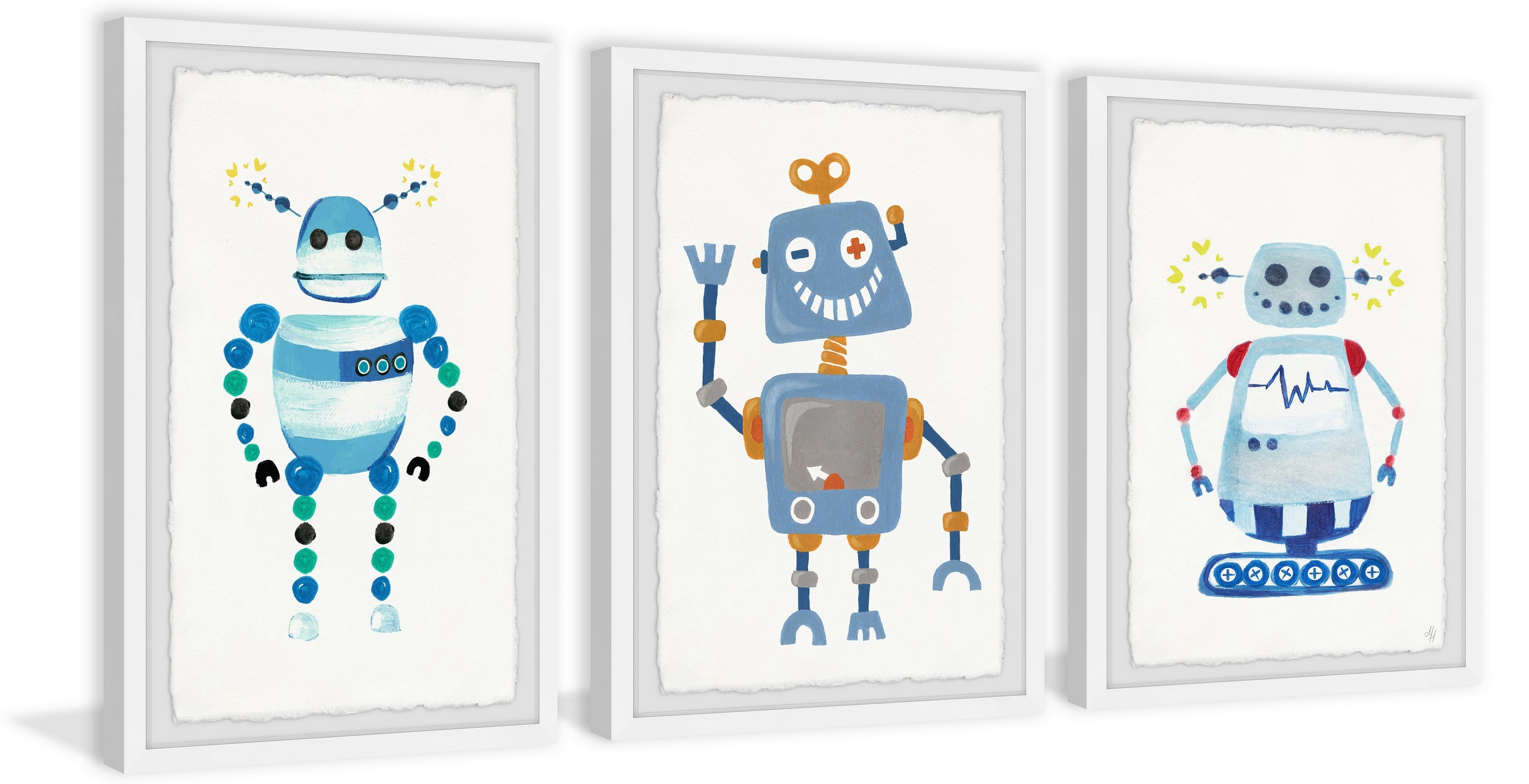 Marmont Hill Happy Robot Triptych