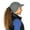 heather grey, variant on Fleece Ponytail Hat with Drop Down Ear Warmer | The Trailblazer Adventure Hat for Women - black