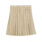 French Toast Big Girls' Plus Pleated Skirt - khaki, 16.5 (Big Girls Plus)