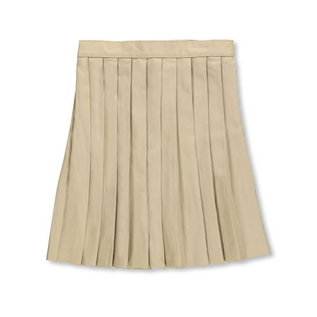 French Toast Big Girls' Plus Pleated Skirt - khaki, 16.5 (Big Girls Plus)