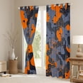 thumbnail image 3 of Homewish Camo Camouflage Curtains Pack of 2 (42x84 Each),Rustic Farmhouse Cabin Curtains Blackout,Orange Splash Ink Bedroom Curtains For Boys Teens,Super Cozy Room Decor, 3 of 6