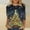 Shirts-A02Multicolor, variant on Gamivast Christmas Womens Clothing Funny Christmas Shirts for Women Plus Size 3/4 Sleeve Santa Claus Printed Casual Top Crewneck Holiday Xmas Trees Tshirt Tunic Loose Fitted Blouse