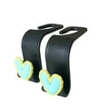 thumbnail image 3 of MaPctSy Cute Heart Design Universal Automotive Organizer Car Seat Headrest Hooks, 2pcs, 3 of 5