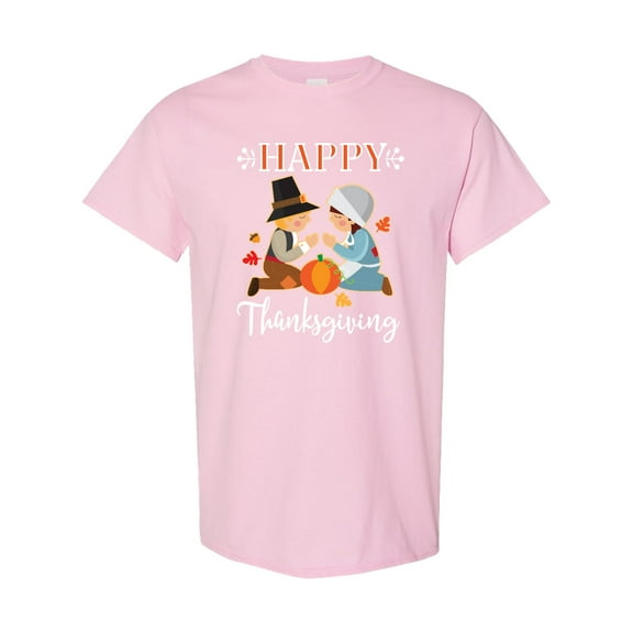 Inktastic Happy Thanksgiving Christian Pilgrims Holiday T-Shirt