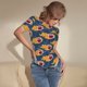 thumbnail image 3 of Fotbe Burning Rugby Balls Body de Mujer con Cuello Redondo y Mangas Cortas, Sin Mangas Ajustado, Suave, Cómodo y Básico-XX-Large, 3 of 7