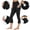Black plus size capri leggings with pockets a1, variant on Cagogo Women's Plus Size Capri Leggings High Waisted with Pockets Solid Sporty Yoga Activewear Workout Fit Capri Pants Casual Lounge Athletic Trousers, Blue S