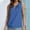 Blue, variant on Ladies Fashion Casual Court Lock Round Neck Sleeveless Vest T Shirt Top 1 Mini Top Strapless Dresses for Women Layering Top Any Day 2 Pk Night Gowns Baggy Tops for Women 2xl Top for Women Long