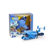 Robocar Poli Carey Carrier Transport Helicopter Toy Holds 2 Die-Cast Rescue Vehicles Xmas Gift for Kids Boys Girls