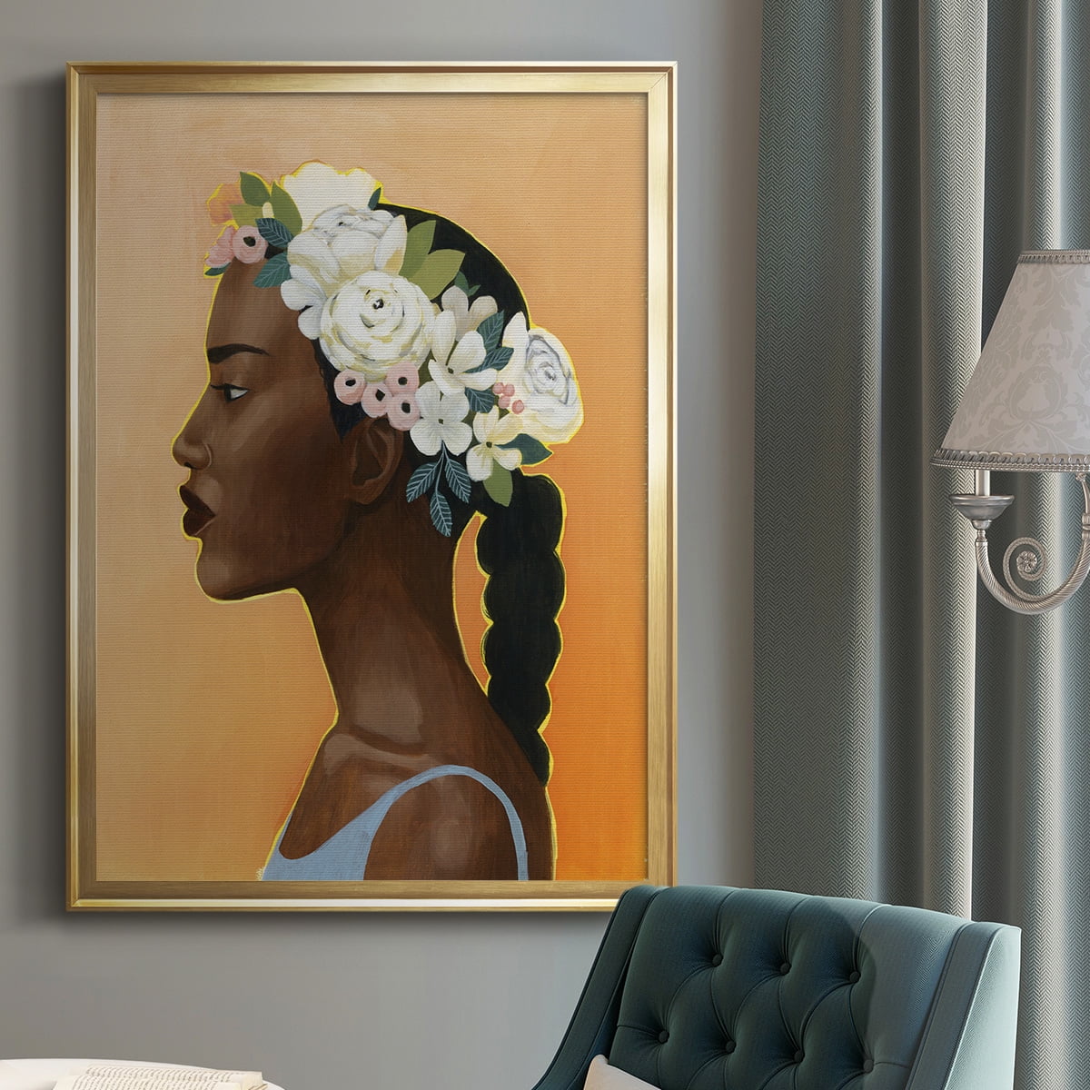 Modern Laurel II Premium Framed Print - Ready to Hang
